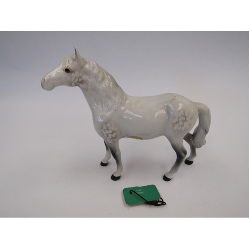 9092 - A Beswick Pony (head up) in grey gloss, model no. 1197