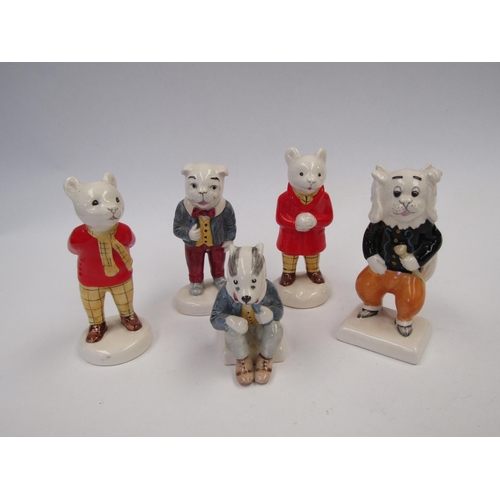 9102 - A set of five Beswick Rupert and his friends figures - 