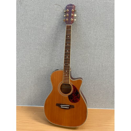 8194 - A Freshman FA1ACD electro acoustic guitar, serial number AAAF03664, soft cased