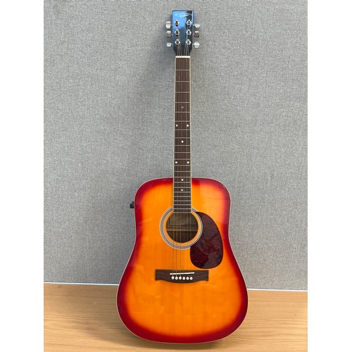 8195 - A Countryman HD-400E7/CSB electro acoustic guitar, sunburst finish   (E) £20-30