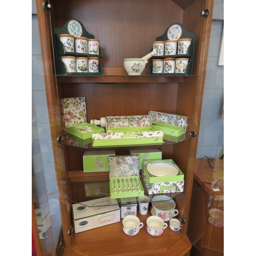 1073 - A large collection of Portmeirion Botanic Garden wares including rolling pin, measuring spoons, loaf... 