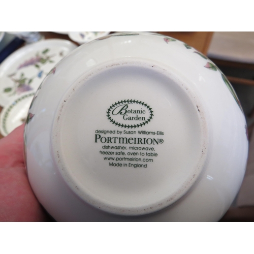 1073 - A large collection of Portmeirion Botanic Garden wares including rolling pin, measuring spoons, loaf... 