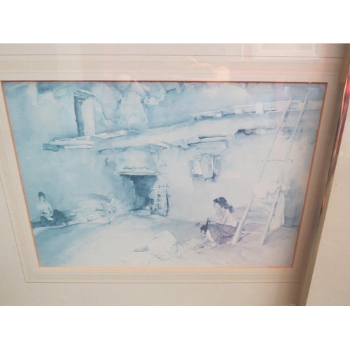 1097 - A pair of Russell Flint prints, both framed and glazed, 34 x 40.5cm and 28 x 40.5cm