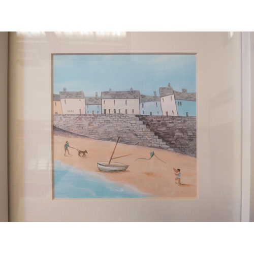 1116 - MELANIE JAYNE GRAY: An original origami crane art, framed and glazed, together with a Janice McGloin... 