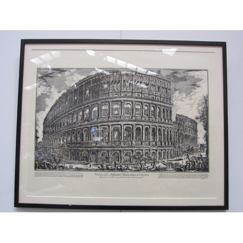 4068 - The Colosseum Rome, engraving after Giovanni Batista Piranesi (1758-1810), full details given below ... 