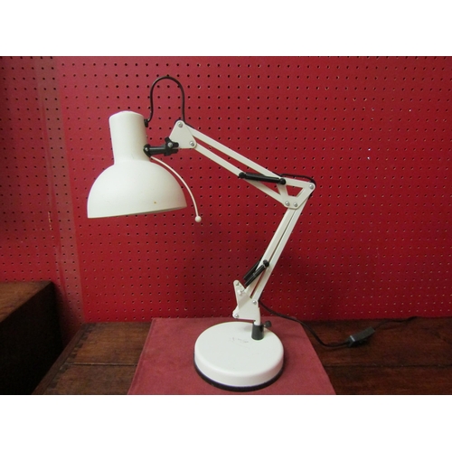 4137 - A cream adjustable table lamp