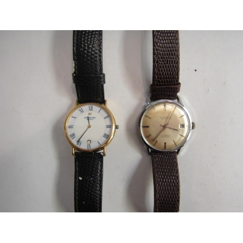 4419 - WITHDRAWN - A Raymond Weil 18k gold electro-plated gent's wristwatch and a vintage Clarex automatic ... 