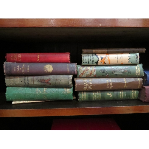 4078 - An assortment of 19th Century pictorial cloth books etc. including Henry Rider Haggard 