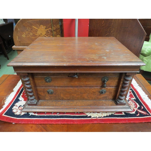 4122 - A large canteen of matched and assorted silver plated cutlery, two interior drawers missing handles