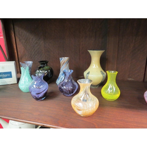 4152 - A selection of Caithness glass vases, two being boxed (19)