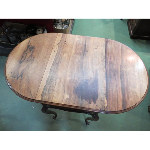 4237 - A walnut sewing table, two drawers over a recessed drawer, two faux drawers, cabriole legs with drop... 