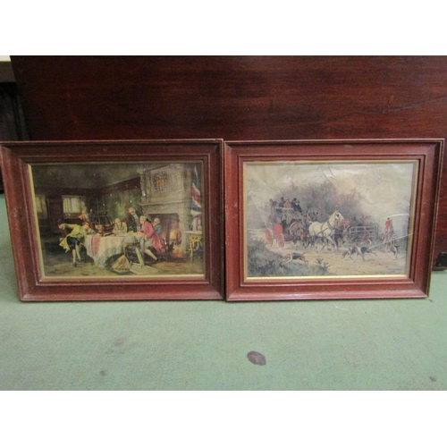 4440 - Four G.M. Jamieson gilt framed oils on board of harbour Broadland and river scenes together with two... 