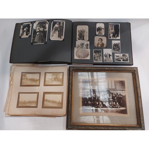 4448 - A collection of photograph albums to include an album containing photographs of Woburn Abbey being u... 