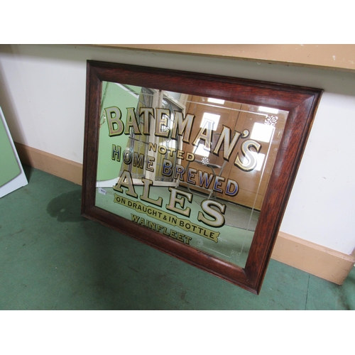 9035 - An oak framed Bateman's Home Brewed Ales, Wainfleet in original stamped George Bateman & Son frame, ... 