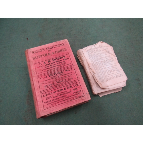 9059 - A Kellys Directory of Suffolk & Esssex 1925-26 and a part directory c1863 a/f