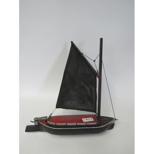 9117 - A Victorian model of a wherry