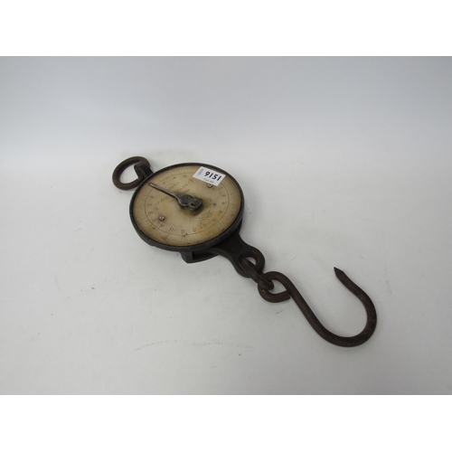 9151 - A brass faced Salter spring balance         (R) £0