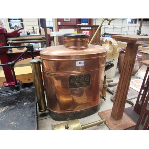 9155 - A copper 'The Four Oaks' backpack orchard sprayer