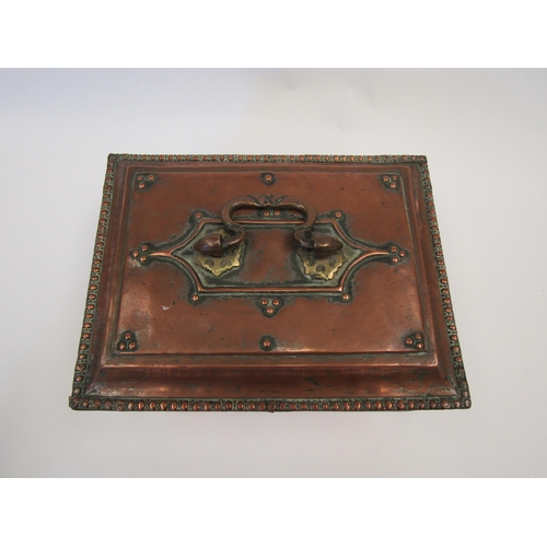 1149 - A 19th Century copper cash box        (R) £30