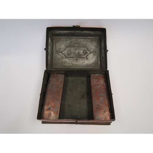 1149 - A 19th Century copper cash box        (R) £30