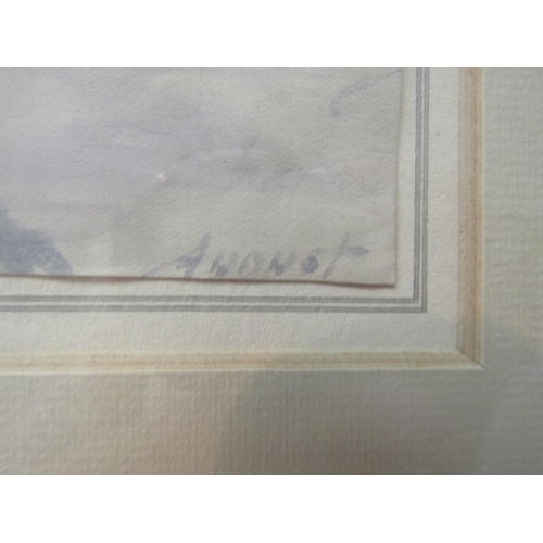 1173 - HELEN ALLINGHAM R.W.S. (1848-1926): Two watercolour studies of clouds, framed and glazed, exhibition... 