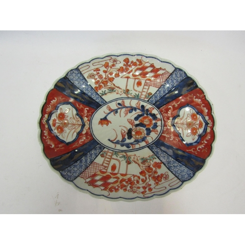 1633 - Three Victorian Japanese Imari dishes  (R)  £40