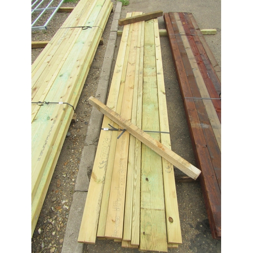 3525 - A pack of 12' pressure treated timber