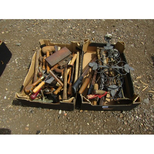 3537 - Two boxes of mixed including tools