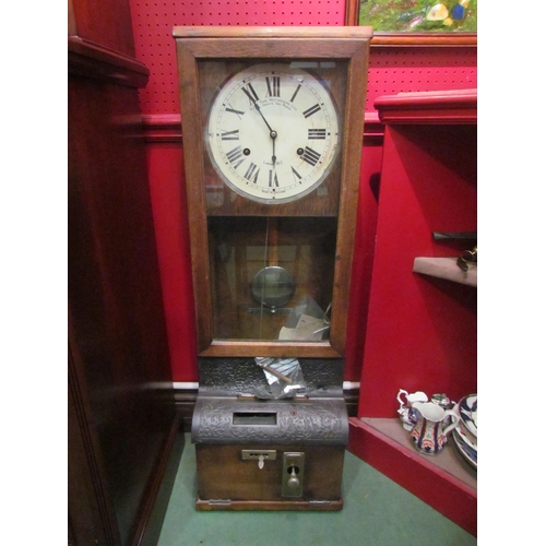 4053 - A Blick Time Recorder, clocking-in clock, serial No. 25436 ca 1923. Two train spring driven movement... 