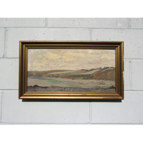 7061 - JOHN AUMONIER (act c1907-1940) A framed oil on canvas, Beach scene. Signed bottom right. Label verso... 