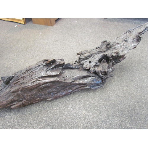 1117 - A driftwood crocodile sculpture, 155cm long