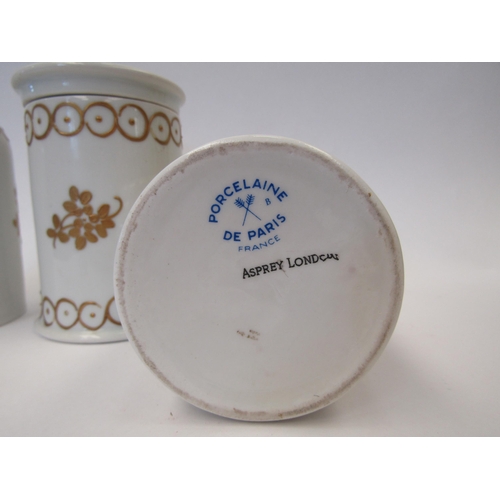 Porcelaine De Paris for Asprey of London pair of dressing table