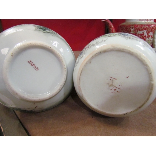 4005 - A small selection of mostly Oriental teapots and bargeware example (8)   (R) £10