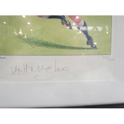 4295 - Two limited edition rugby prints depicting Lawrence Dallaglio, Johnny Wilkinson both pencil signed 2... 