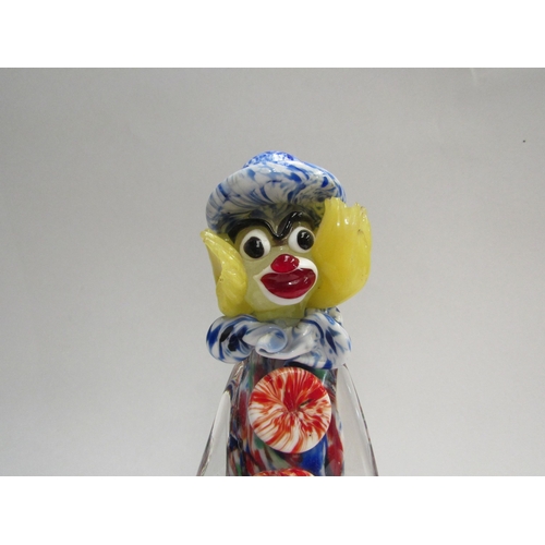 4404 - A Murano glass clown, with paper label, 29cm tall    (R) £20