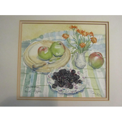 4455 - A Chinese rice paper watercolour (a/f) together with a watercolour by Reg Finbow (illustrator for Co... 