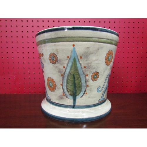 4029 - A Sylvac pottery planter with griffin design, No.4678 to base, 15cm tall x 18cm diameter