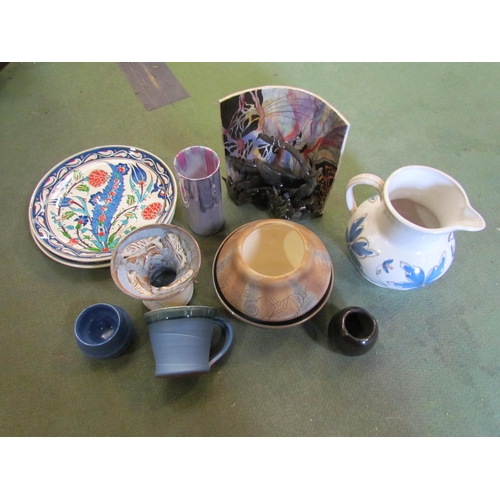 4246 - A collection of studio and art pottery including jugs, vases etc   (R) £0