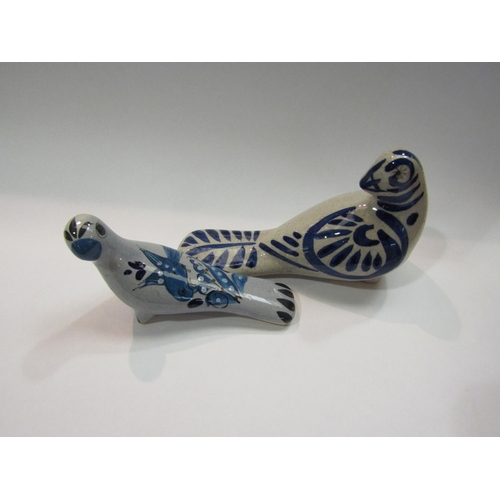 4273 - Four ceramic decorative figures of birds, one a/f   (R) £0