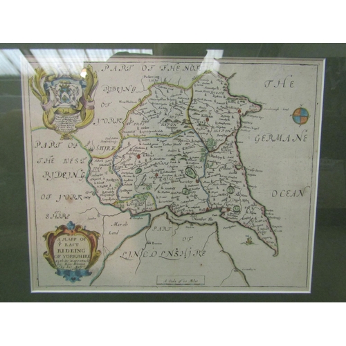 4290 - Two maps of Lincolnshire, framed and glazed, 26cm x 20cm and 23cm x 28cm   (E) £10-20