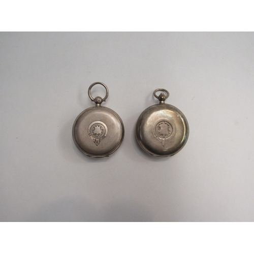 4394 - Two Lancashire watch Co Ltd silver pocket watches, dated Chester 1800-1897. One retailed by Jones an... 