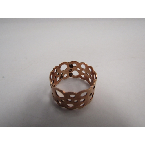 4401 - A designer 'Liisa Vitali' ring stamped 585, size M