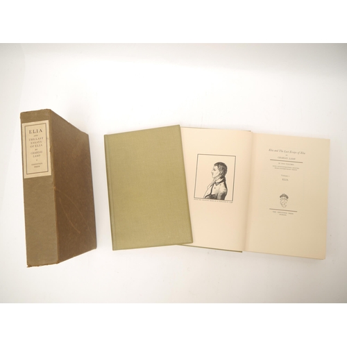 6063 - (Gregynog Press), Charles Lamb: 'Elia and The Last Essays of Elia', nr. Newtown, Montgomeryshire, Th... 