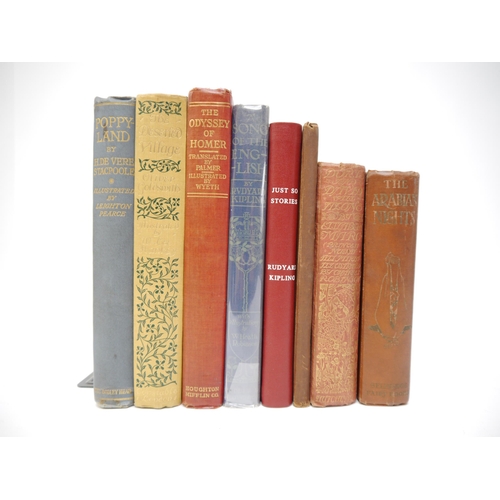 6094 - Children's & illustrated, 8 titles, including Rudyard Kipling: 'Just So Stories', London, Macmillan,... 
