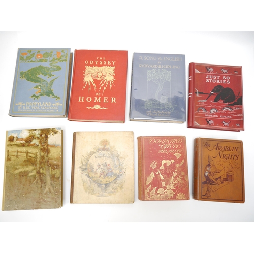 6094 - Children's & illustrated, 8 titles, including Rudyard Kipling: 'Just So Stories', London, Macmillan,... 
