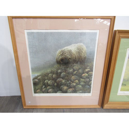 7041 - ALAN STONES (b.1947) Three framed and glazed limited edition lithographs - 'Yoke', 'Nourish' and 'Co... 