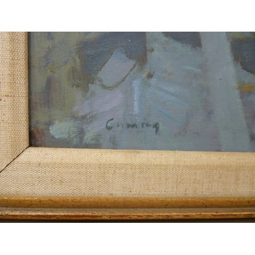 7044 - FRED CUMING RA, N.E.A.C (1930-2022) (ARR) A framed oil on board titled 'Venice'. Signed lower left. ... 