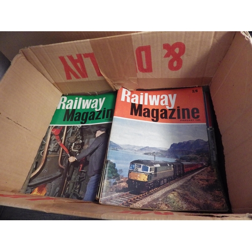 1208 - A box of 1960's/1970's railway magazines