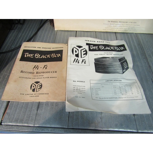 1198 - A vintage Pye 'The Black Box' gramophone