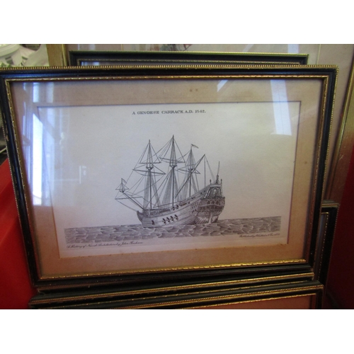 1204 - A quantity of pictures and etchings to include Bishops Bridge, Norwich and Norwich Castle, one a/f